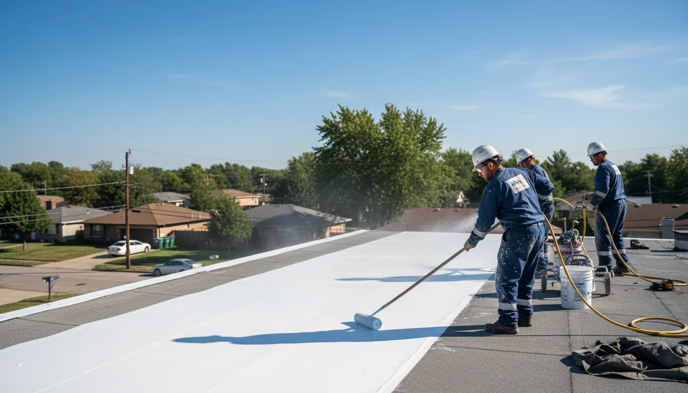 Commercial roof coating in Wyatt, WV near me